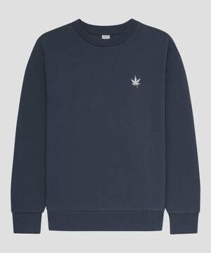 NEW BOAST men's fleece crewneck sweatshirt in vintage navy